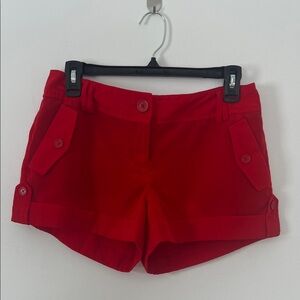 Express Vibrant Red Women's Cargo Shorts